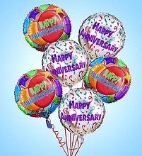 6 Anniversary Balloons
