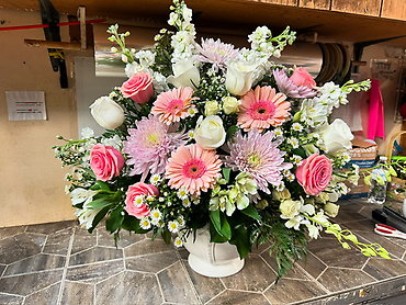 Violet Glory Fan shaped basket