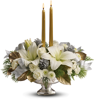 Silver And Gold Centerpiece